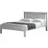 Maire Single Bed Frame - White, Pine