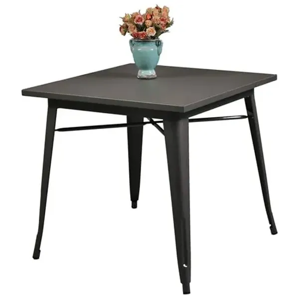 Maire Square Dining Table - Gun Metal Grey, Steel product
