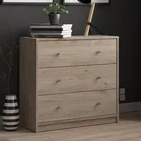 Maiton 3 Drawer Chest - Oak, Wood