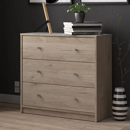 Maiton 3 Drawer Chest - Oak, Wood
