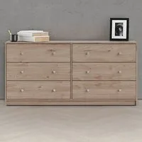 Maiton 6 Drawer Chest - Oak, Wood