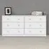 Maiton 6 Drawer Chest - White, Wood