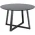 Malang Round Dining Table - Black, Wood