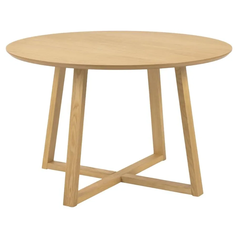 Malang Round Dining Table - Oak, Wood