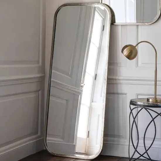 Malcolm Rectangular Leaner Mirror - Distressed Champagne