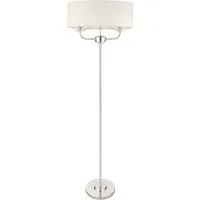Maldon Glass Floor Lamp - Bright Nickel, Steel alternate view