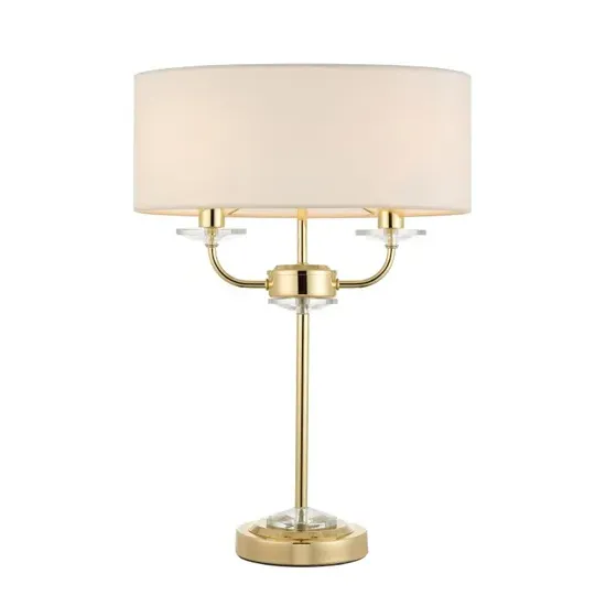 Maldon Glass Table Lamp - Brass, Steel product