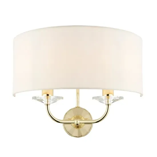 Maldon Glass Wall Light - Brass, Steel product