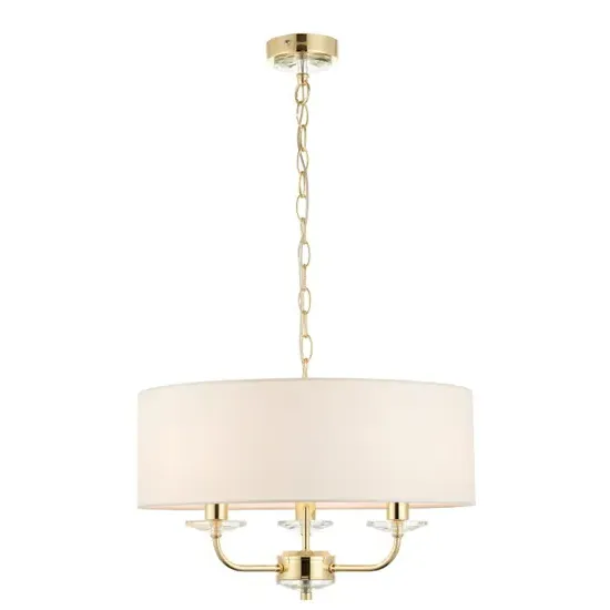 Maldon Wall Hung 3 Pendant Light - Brass, Steel product