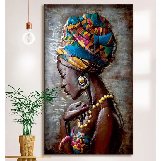 Maleika Metal Wall Art - Brown, Multicolor product