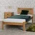 Malia Single Bed Frame - Distressed Waxed Pine