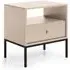Malibu Bedside Cabinet with 1 Drawer - Beige