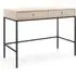 Malibu Laptop Desk with 2 Drawers - Beige