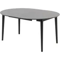 Malibu Round Extendable Dining Table - Black, Wood