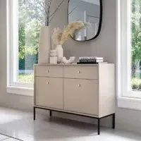 Malibu Sideboard with 2 Doors 2 Drawers - Beige