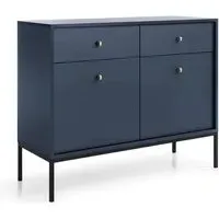 Malibu Sideboard with 2 Doors 2 Drawers - Navy