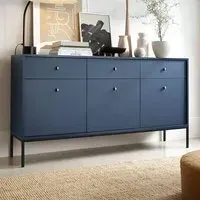 Malibu Sideboard with 3 Doors 3 Drawers - Navy