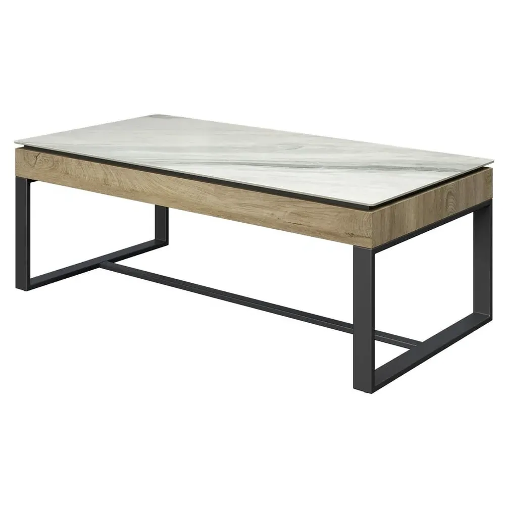 Malibu Sintered Ceramic Coffee Table - White