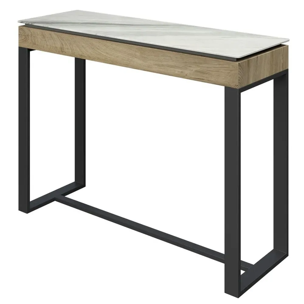 Malibu Sintered Ceramic Console Table - White