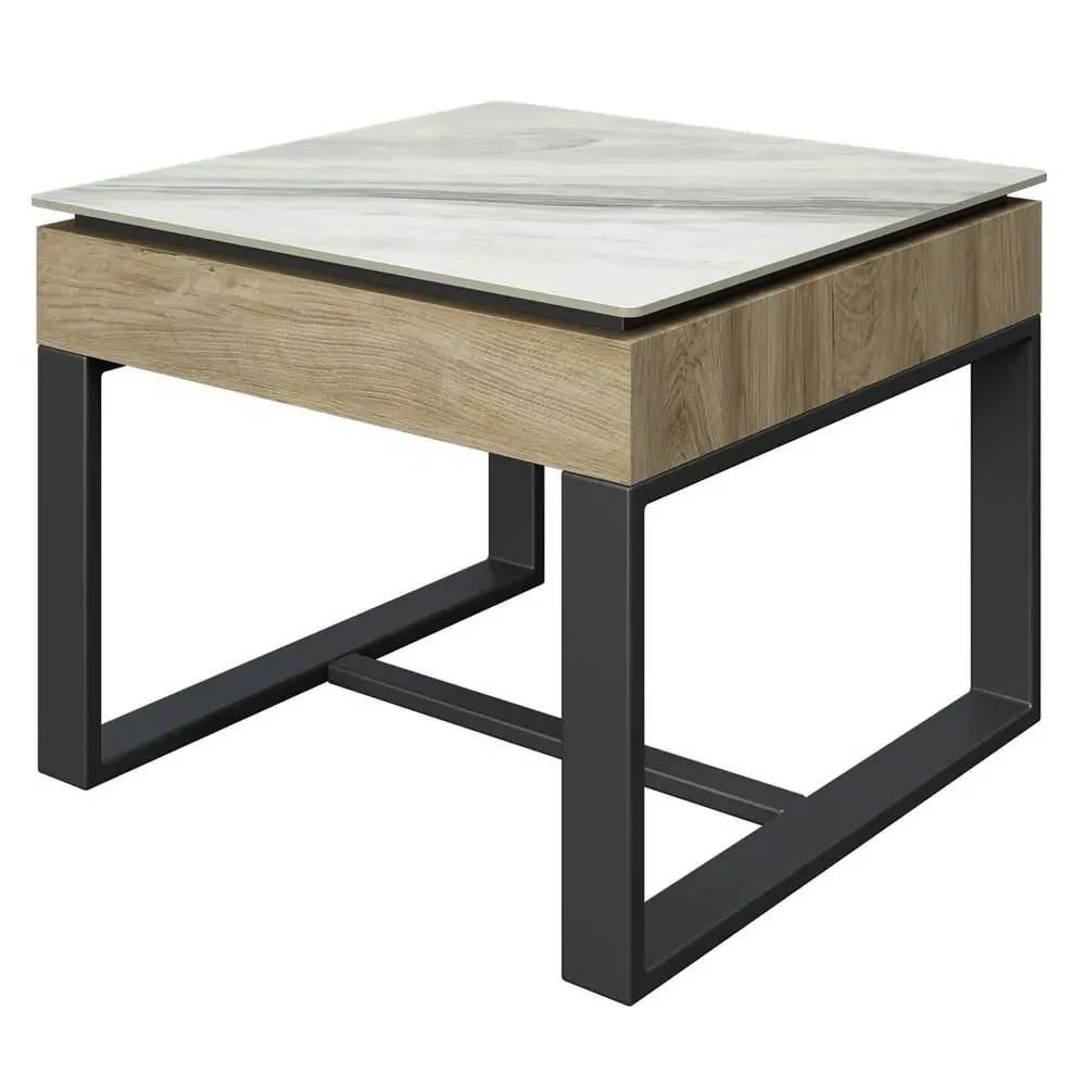 Malibu Sintered Ceramic Side Table - White image