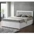 Malmo Small Double Ottoman Bed with Storage - White, Rubberwood