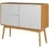 Maloga Sideboard with 1 Door 2 Drawers - White, Oak