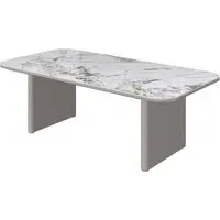 Malone Coffee Table - Grey, Ceramic