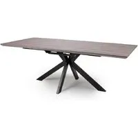 Malone Large Extendable Dining Table - Grey, Wood