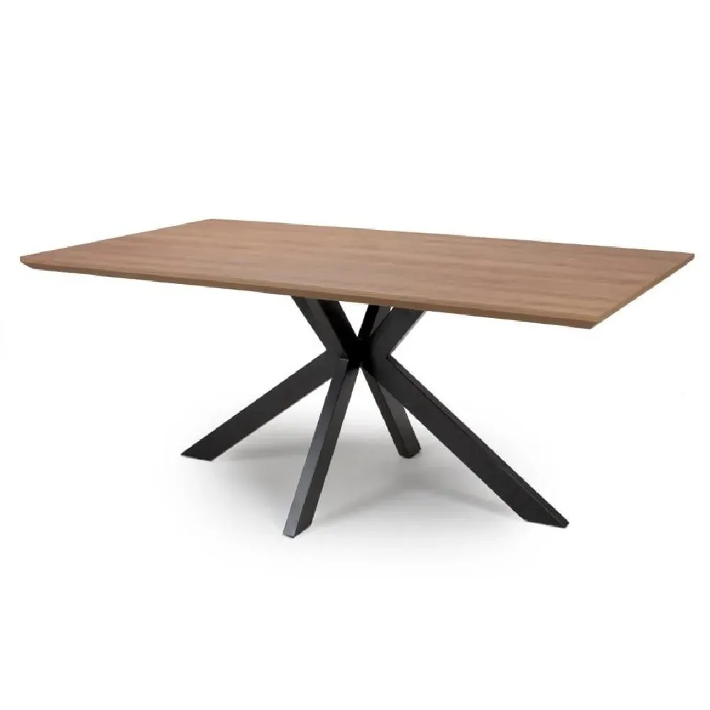 Malone Large Rectangular Dining Table - Light Walnut