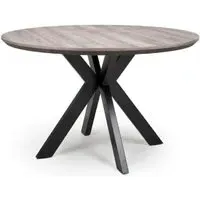 Malone Large Round Dining Table - Grey