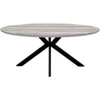 Malone Oval Dining Table - Grey