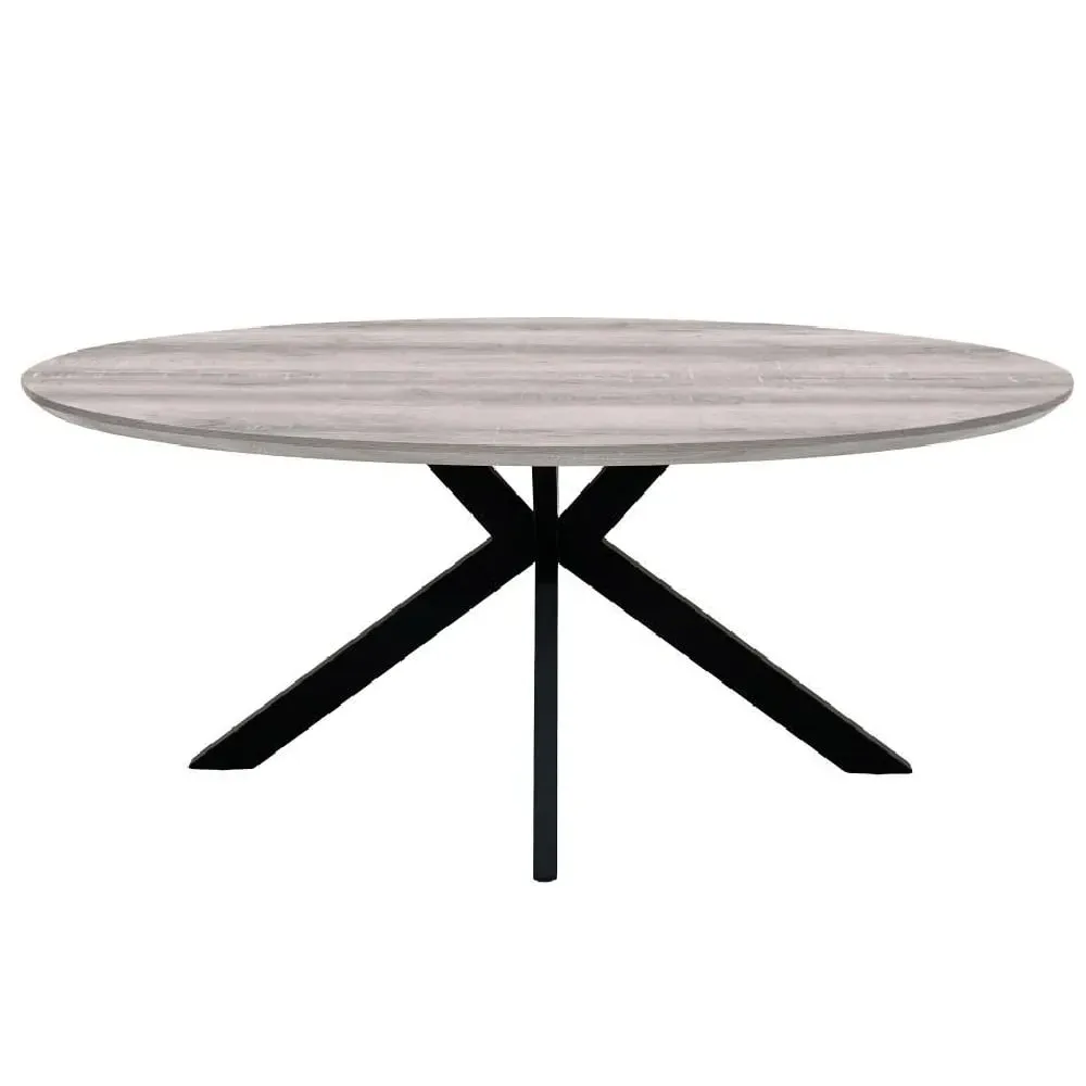 Malone Oval Dining Table - Grey