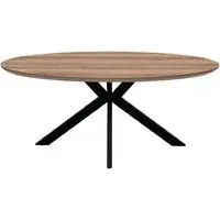 Malone Oval Dining Table - Light Walnut