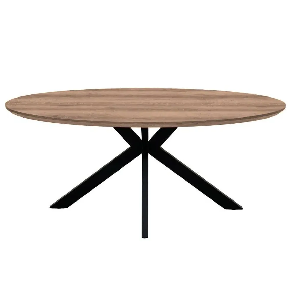 Malone Oval Dining Table - Light Walnut