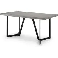 Malone Rectangular Dining Table - Concrete Effect