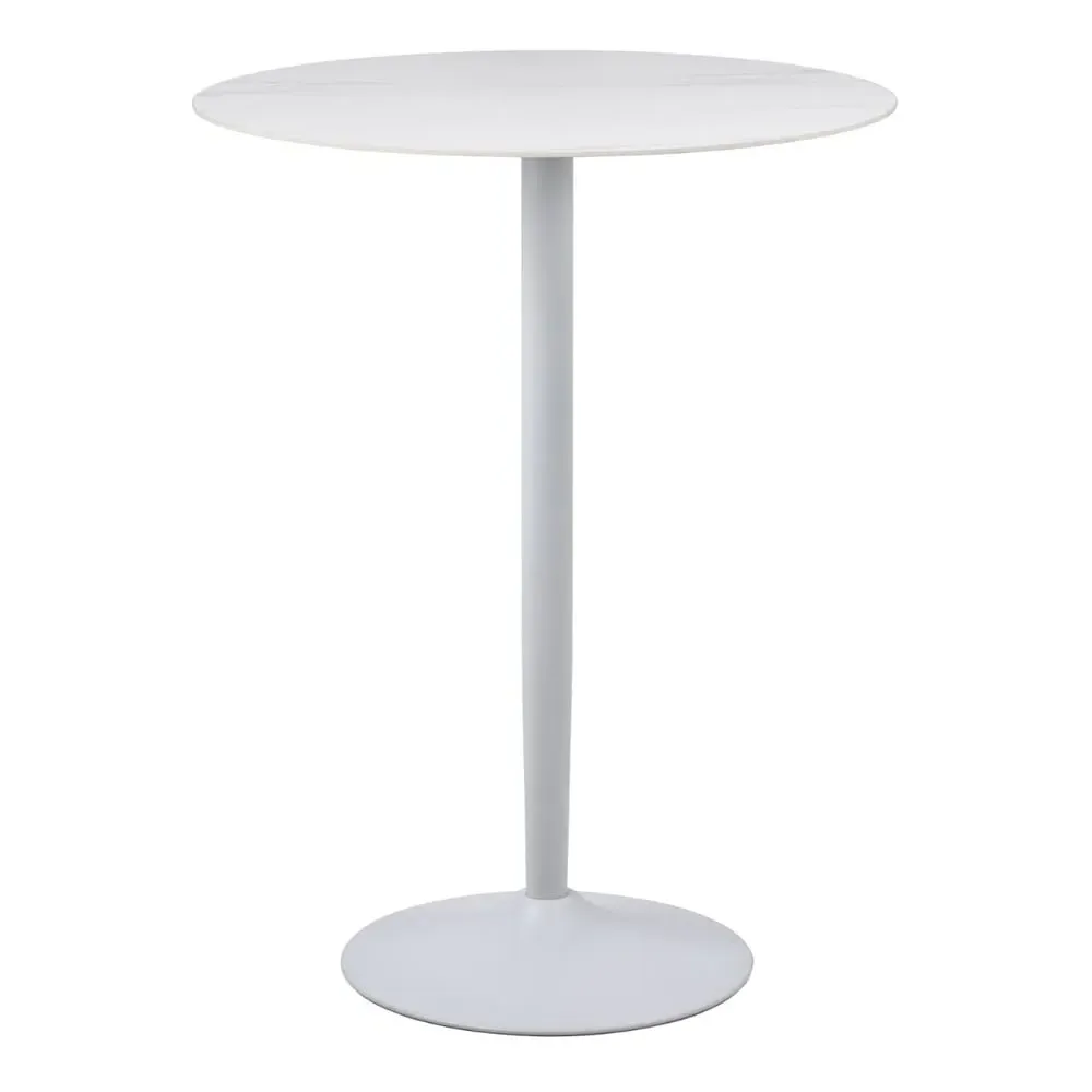 Malone Round Bar Table - White, Ceramic image