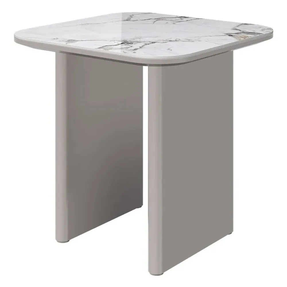 Malone Side Table - Grey, Ceramic image