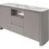 Malone Sideboard with LED Lights - Grey, Ceramic