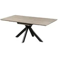 Malone Small Extendable Dining Table - Grey, Wood