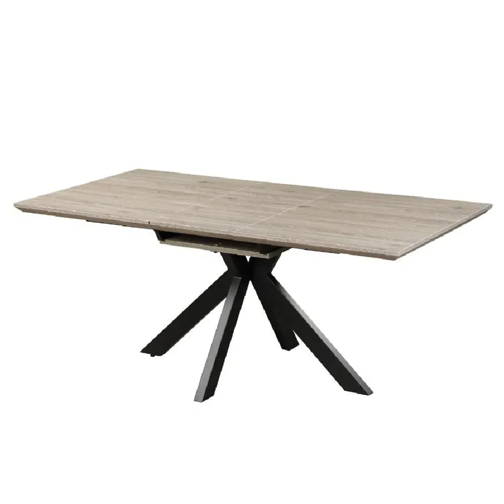 Malone Small Extendable Dining Table - Grey, Wood image