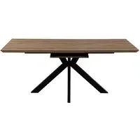 Malone Small Extendable Dining Table - Light Walnut, Wood