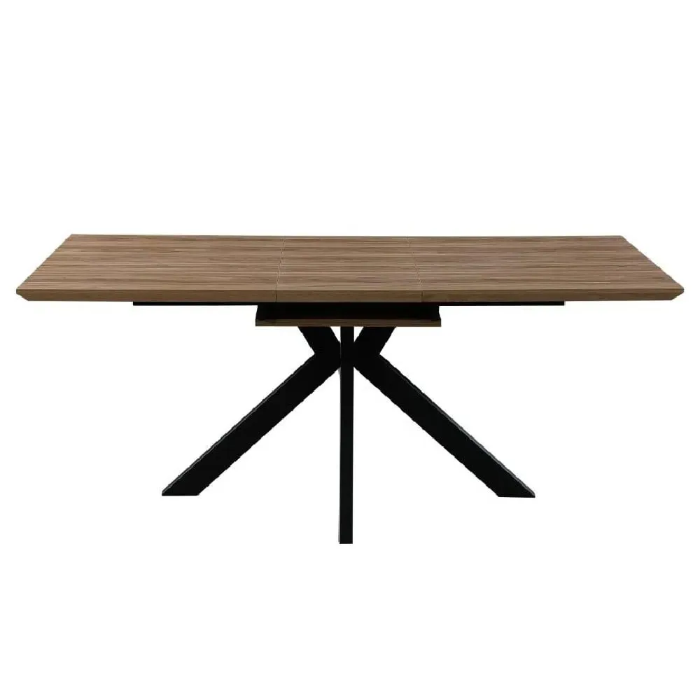 Malone Small Extendable Dining Table - Light Walnut, Wood