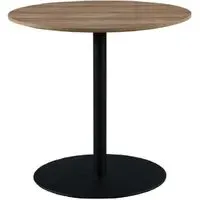 Malone Small Round Dining Table - Light Walnut