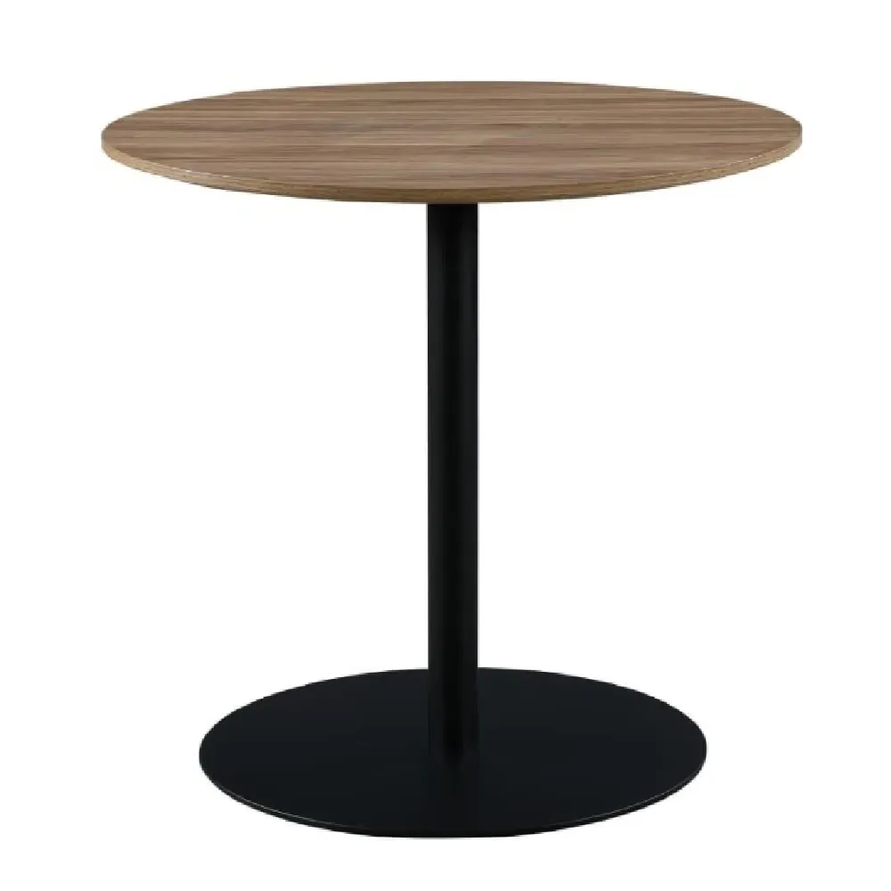 Malone Small Round Dining Table - Light Walnut