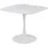 Malone Square Dining Table - White, Ceramic