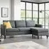 Manati 3-Seater Sofa with Ottoman - Grey, Linen