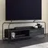 Manawa TV Stand with Storage - Black, Misted Elm
