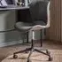 Mandal Swivel Office Chair - Charcoal, Faux Leather