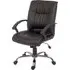 Mandan Office Chair with Swivel Base - Black, Leather