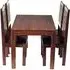Mango 4-Seater Dining Set with High Back Chairs